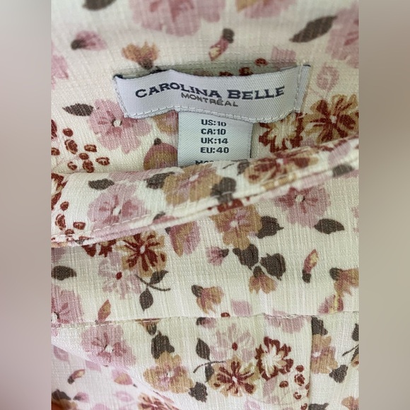 Carolina Belle Montreal NWT Floral Print Pants - Picture 3 of 5